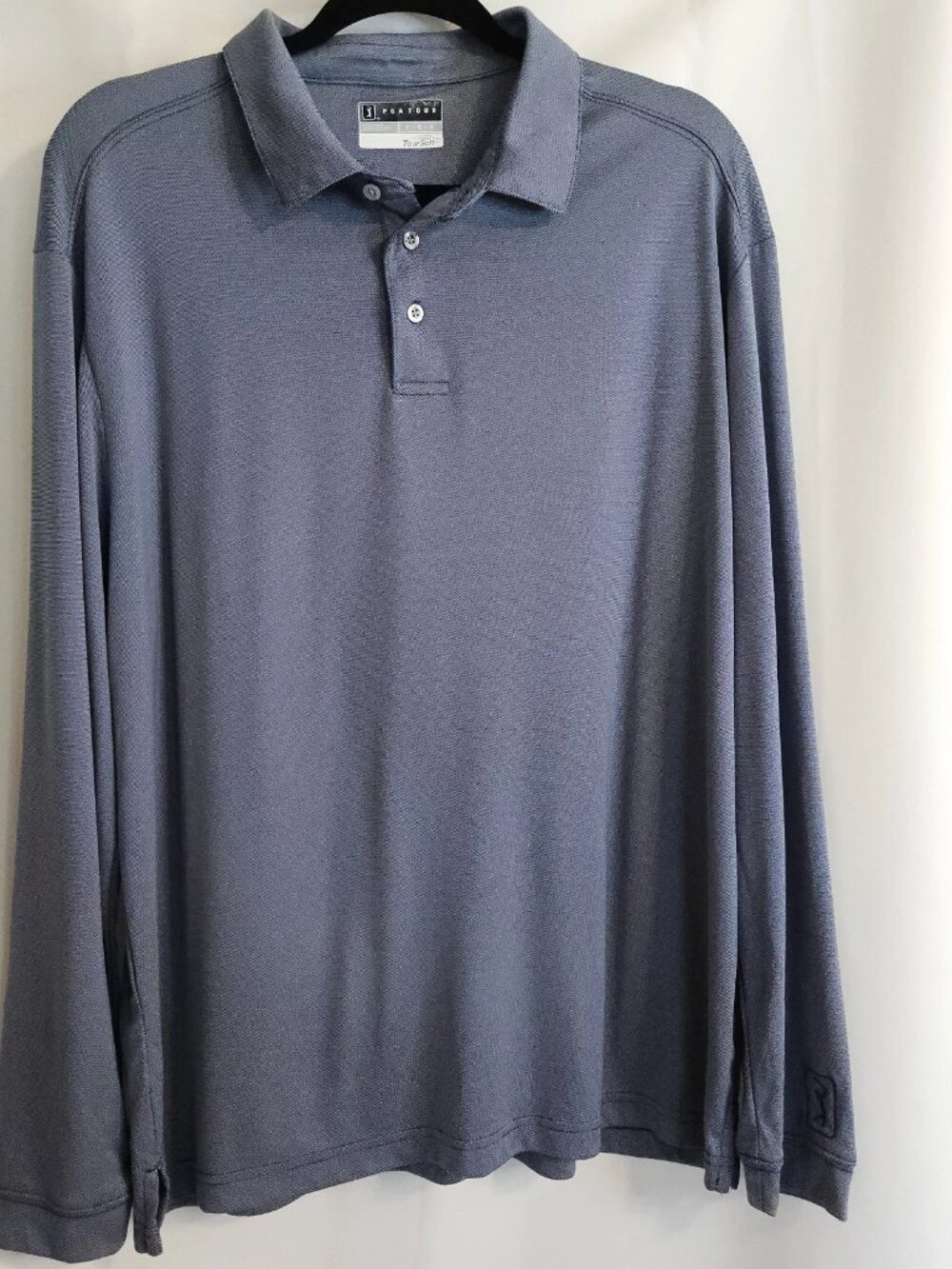 PGA Tour Men's Golf Pull-over Blue  Large